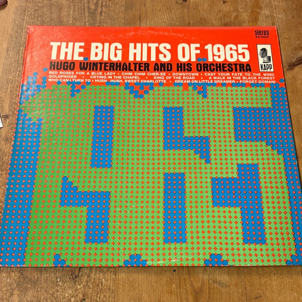 The Big Hits of 1965 Vinyl Record